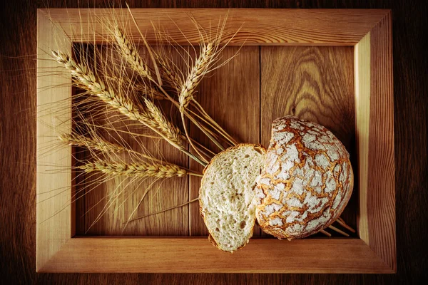 Rundbrot und Stacheln — Stockfoto