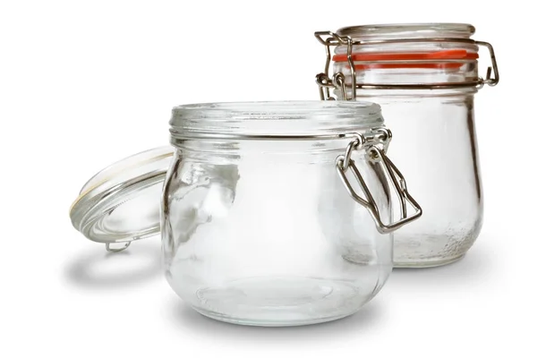 Empty glass jar — Stock Photo, Image