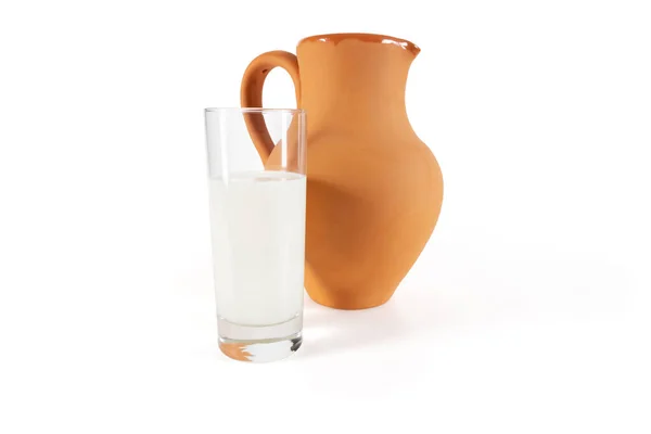 Ett glas mjölk — Stockfoto