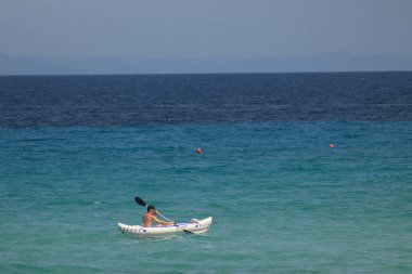 Yunanistan 'ın Halkidiki kentinde yaz tatilleri