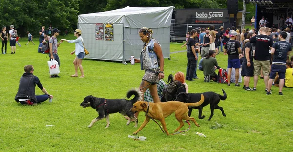 Viajar Dresde Alemania Bunte Republik Neustadt — Foto de Stock