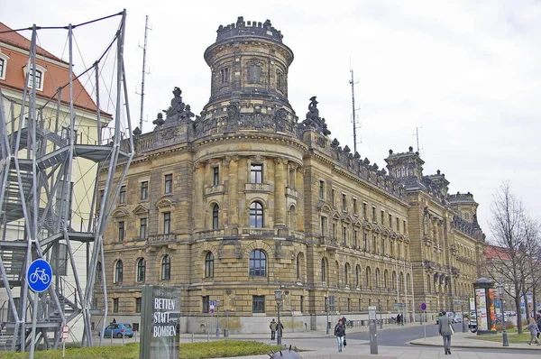 Viajar Dresden Alemanha Bunte Republik Neustadt — Fotografia de Stock