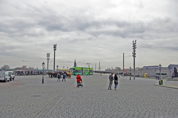 Färdas Dresden Tyskland Bunte Republik Neustadt — Stockfoto