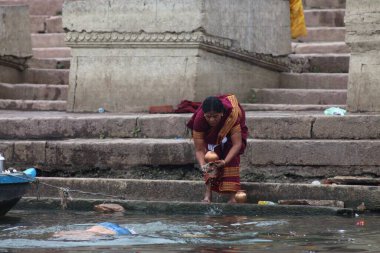 Hindistan 'ın kutsal şehri Varanasi.