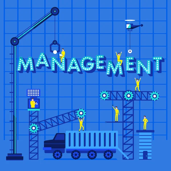 Concepto tipográfico de construcción — Vector de stock