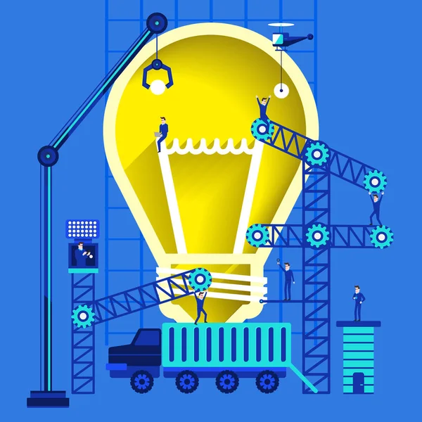 Konsep membuat ide - Stok Vektor