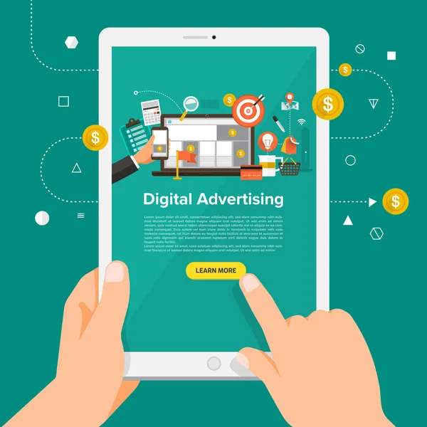 Digitale marketing bedrijf — Stockvector