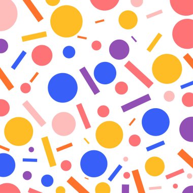 renkli geometrik figürler ile Seamless Modeli