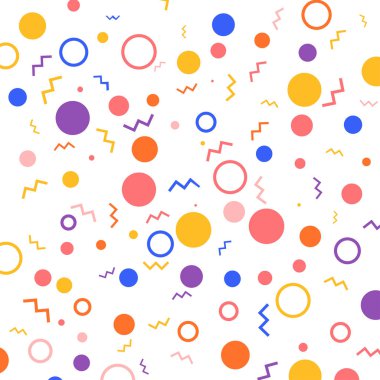 renkli geometrik figürler ile Seamless Modeli