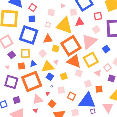 renkli geometrik figürler ile Seamless Modeli