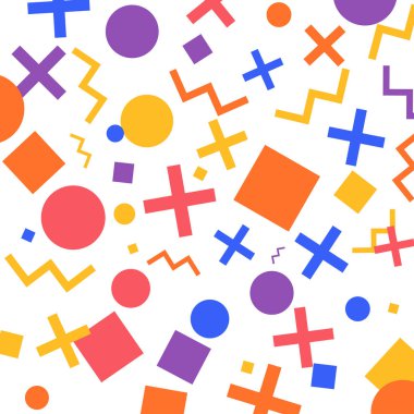 renkli geometrik figürler ile Seamless Modeli