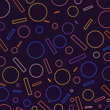 renkli geometrik figürler ile Seamless Modeli