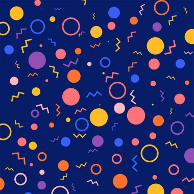 renkli geometrik figürler ile Seamless Modeli