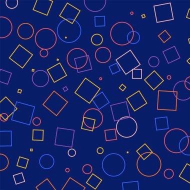 renkli geometrik figürler ile Seamless Modeli