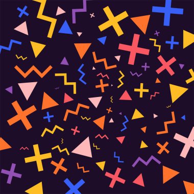 renkli geometrik figürler ile Seamless Modeli