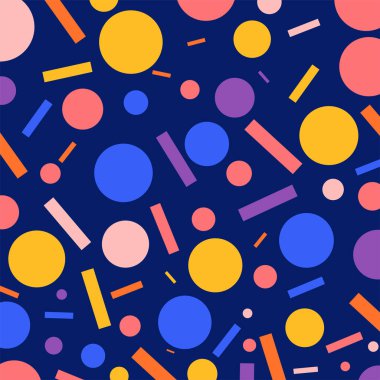 renkli geometrik figürler ile Seamless Modeli