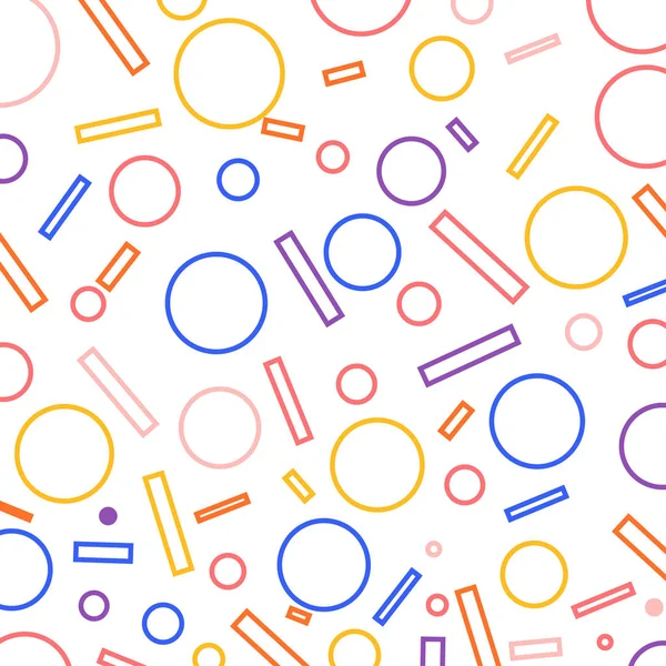 renkli geometrik figürler ile Seamless Modeli