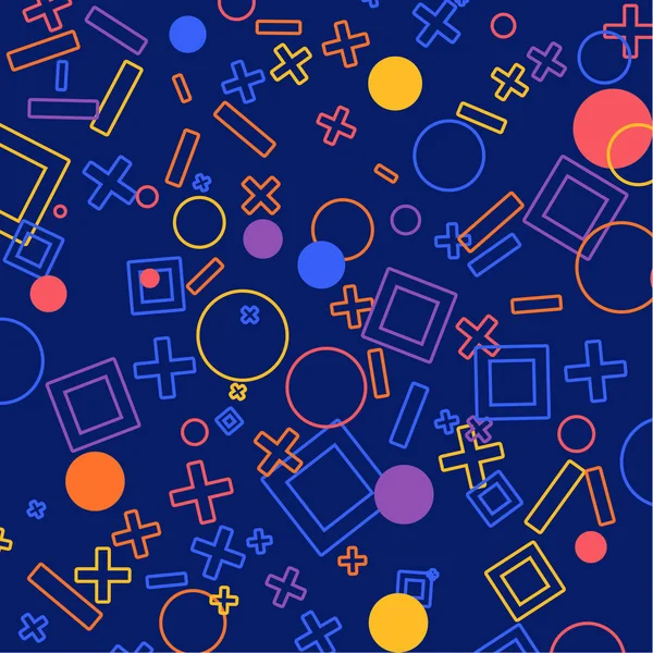 renkli geometrik figürler ile Seamless Modeli