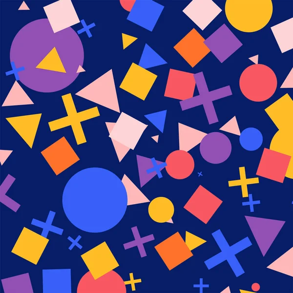 renkli geometrik figürler ile Seamless Modeli