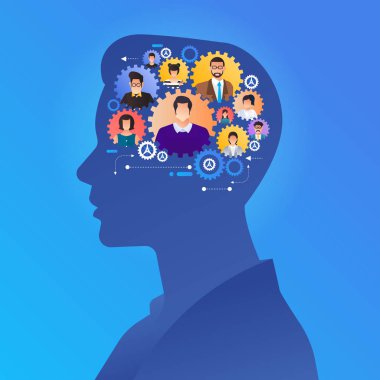 Başarı iş wor bina düz tasarım kavramı eller takım çalışması