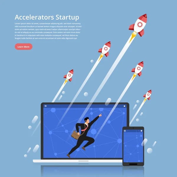 Startup-Marke — Stockvektor