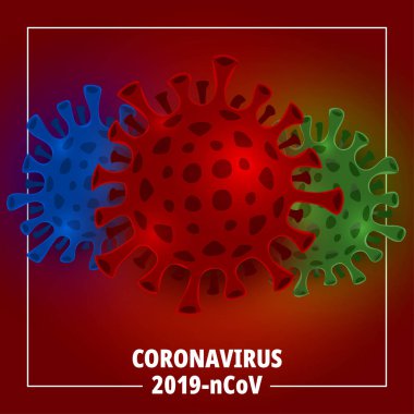 İllüstrasyon konsepti koronavirüs. Çin 'den Wuhan virüsü. Vektör illüstrasyonu.