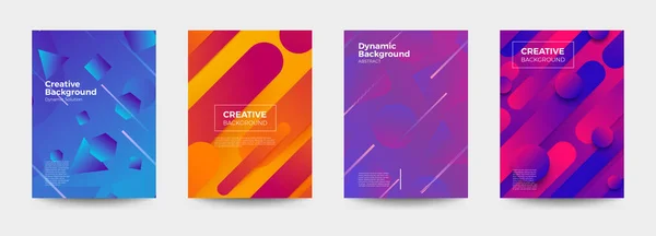 Cover Design Dynamischer Hintergrund — Stockvektor