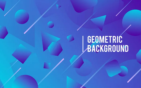 Fundo Geométrico Cores Brilhantes Composições Forma Dinâmica Ilustrações Vetoriais — Vetor de Stock