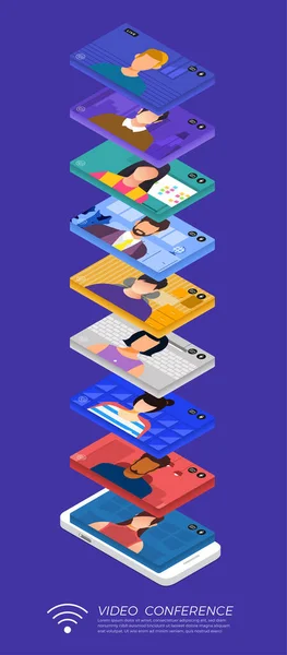 Illustrations Covid — Image vectorielle