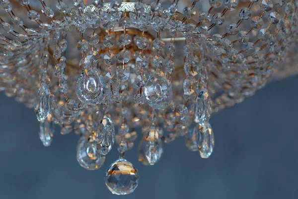 Texture Glass Chandelier Hall — Stock Photo, Image