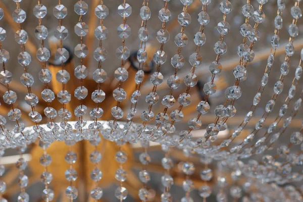 Texture Glass Chandelier Hall — Stock Photo, Image