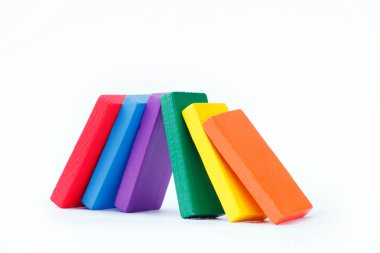 renkli ahşap yapı taşları