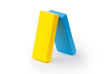 renkli ahşap yapı taşları