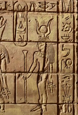 Mısır hiyeroglifleri tanrıça Hathor