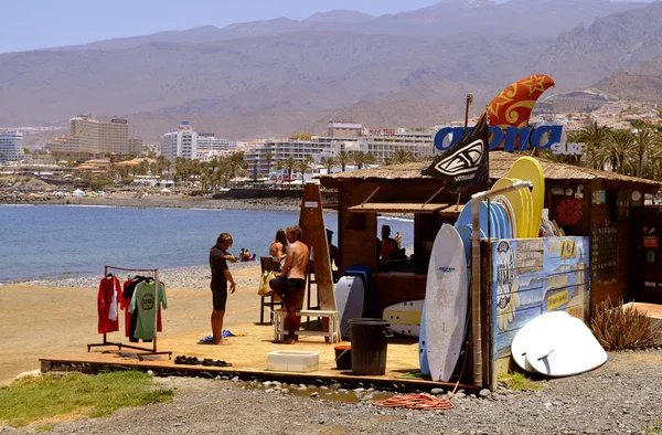 Cabane de surf plage Playa De Las Americas — Photo