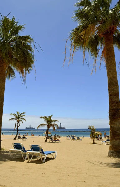 Strand Playa De Las Teresitas Teneriffa — Stockfoto