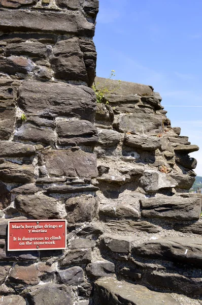 Conwy It is dangerous to climb sign