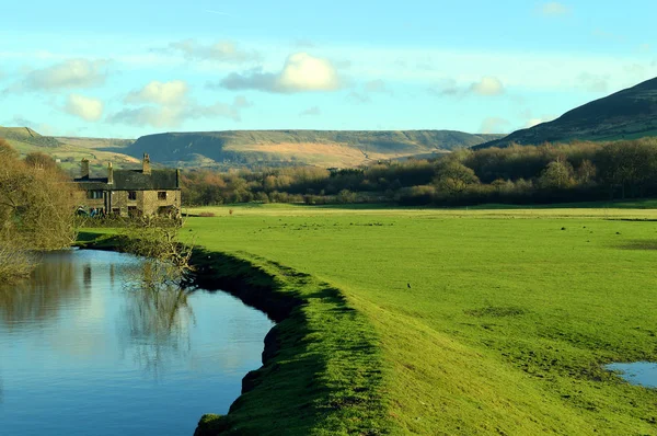 Fluss zahm in friesland oldham — Stockfoto