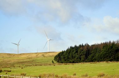 Wind turbines in Oswaldtwistle clipart