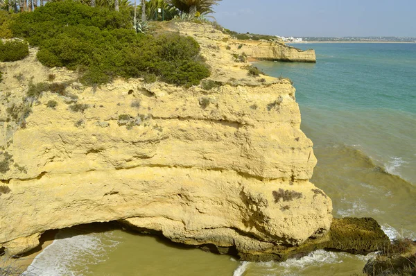 Cova Redonda Beach Algarve — Stok fotoğraf