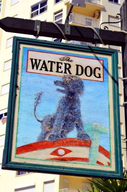 The Water Dog pub sign clipart