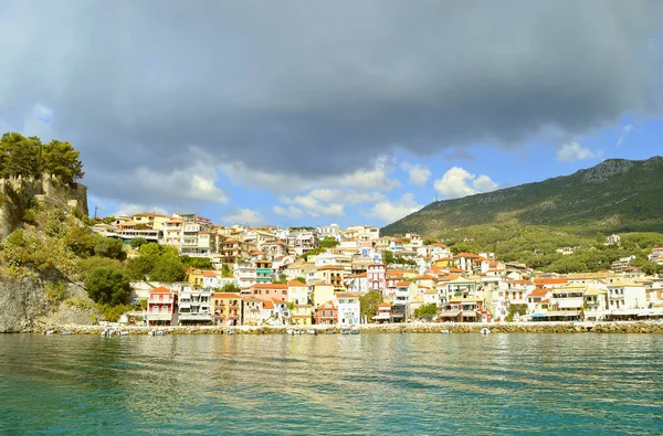 İyon Denizi bir Yunan adasında Paxos liman