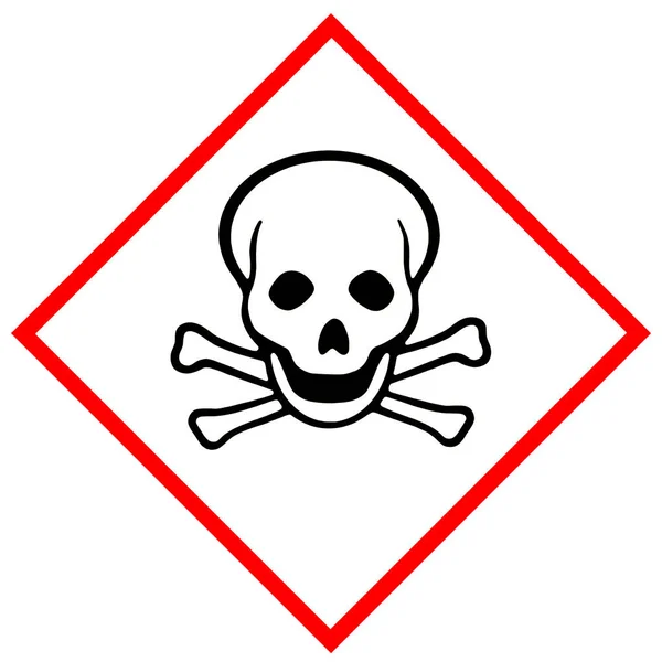 Toxic hazard pictogram — Stock Photo, Image