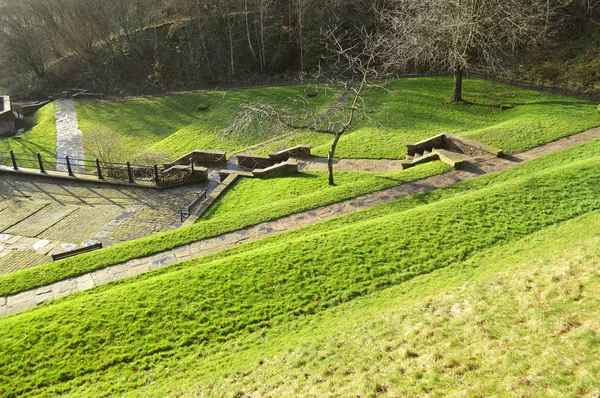 Park bron heritage centre trädgårdar — Stockfoto