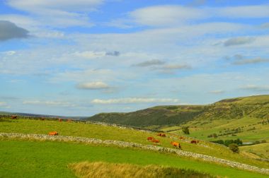Castleton kırsal Peak District Milli Parkı