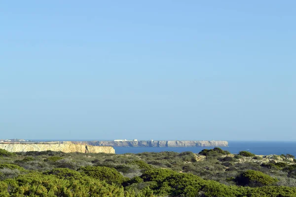 Скалы мыса Сент-Винсент на побережье Алгарве — стоковое фото