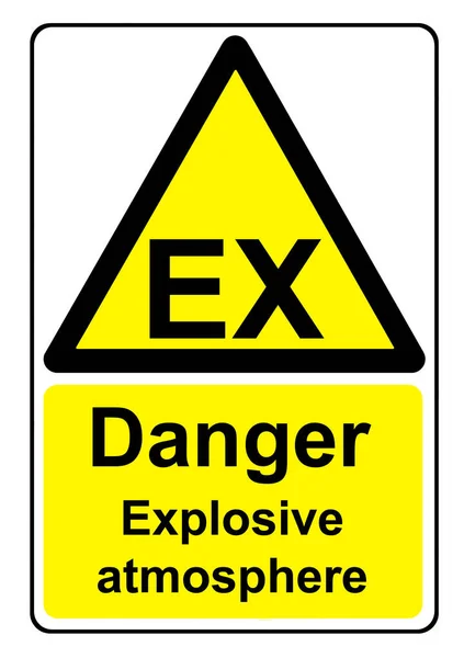 Danger Explosive Atmosphere — Stok fotoğraf
