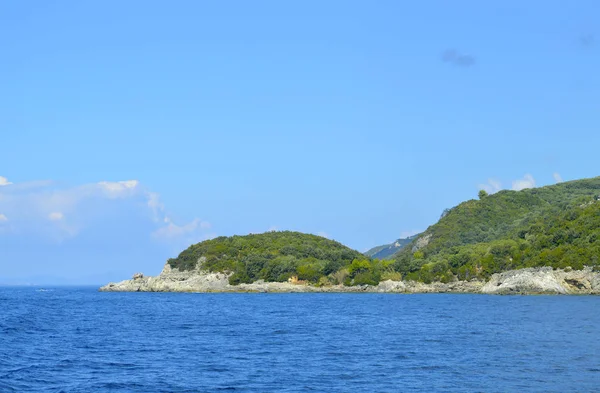 Paxos Costa Una Pequeña Isla Sur Corfú Una Las Islas —  Fotos de Stock