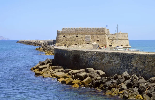 位于希腊一个岛屿克里特岛首府的Koules要塞 — 图库照片