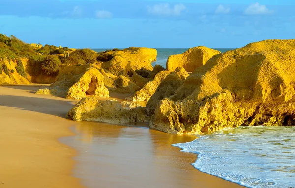 Sietskes Beach Formações Rochosas Costa Algarvia — Fotografia de Stock